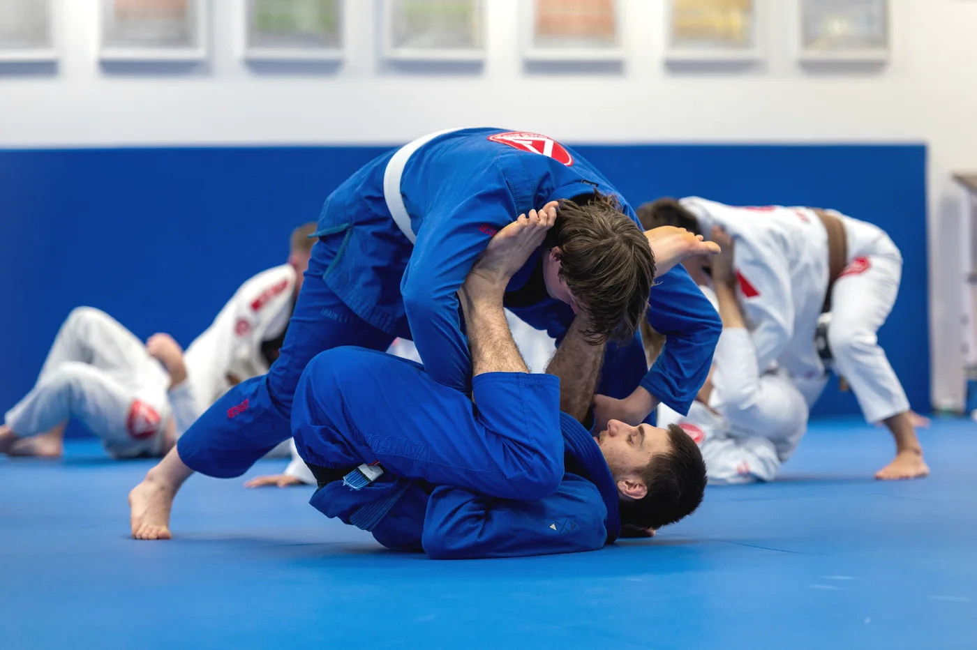 Adults training Jiu-Jitsu at Gracie Barra Leamington Spa